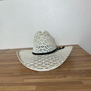 Western Express Inc Hats White Unisex Cowboy Hat Size 6 3/4
